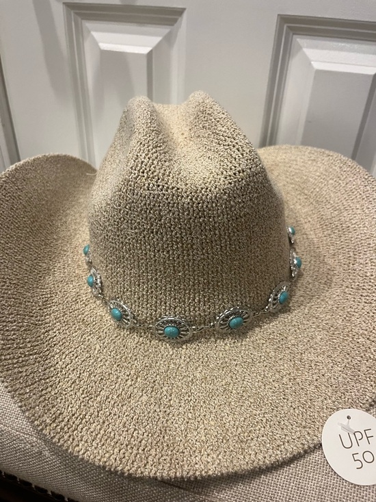 House of Harlow 1960 Accessories - NWT House of Harlow 1960 Women's Wide Brim Hat With Turquoise Concho Band